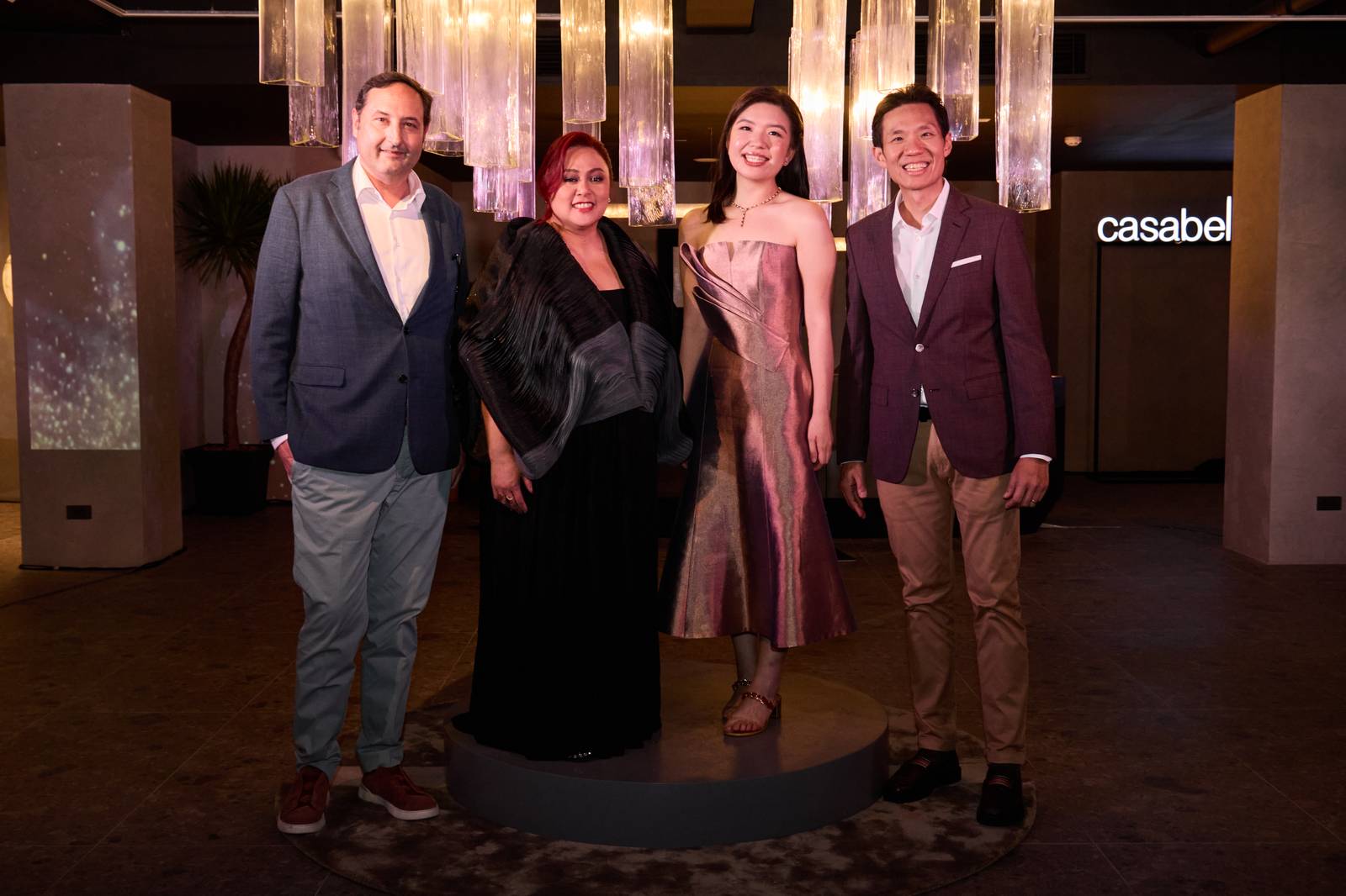 (FROM left)  Patrizio Baidi Papini, IDr Ceci Raveias, Stephanie Coyuito-Tay and Joseph Tay.